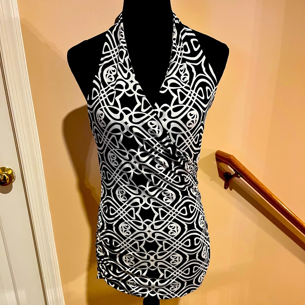 Designer top.black and white. Beautiful piece